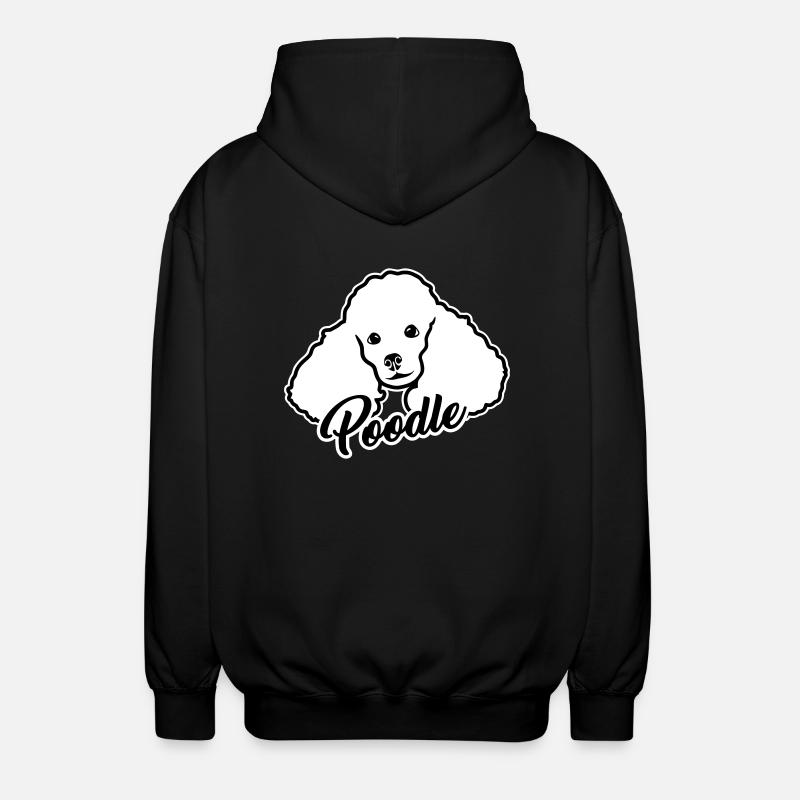 Poodle - Unisex Hooded Jacket - black
