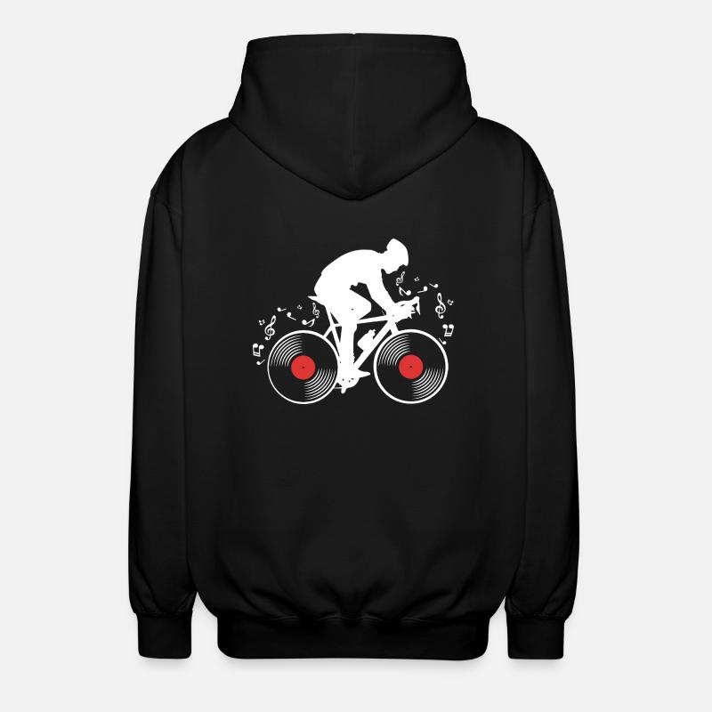 Vinyl - Unisex Kapuzenjacke - Schwarz