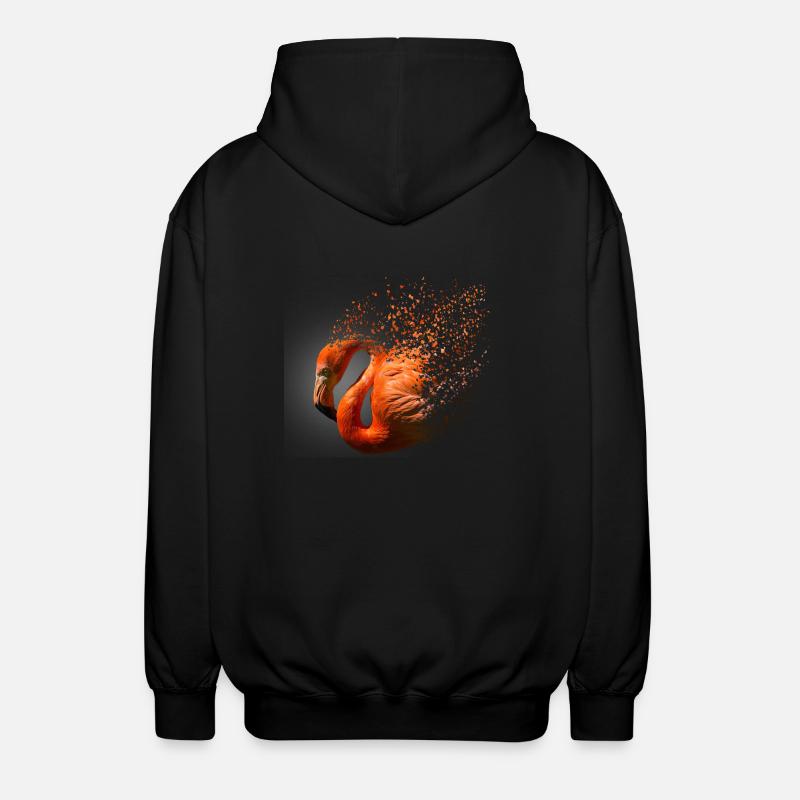 flamant - Veste à capuche unisexe - noir