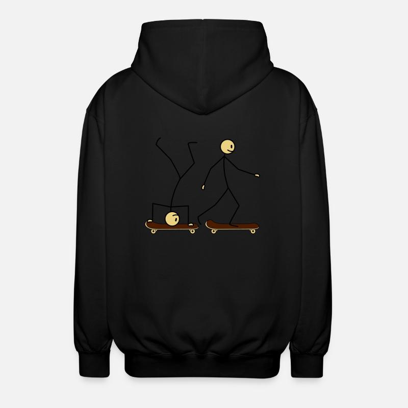 Skateboard Fun - Veste à capuche unisexe - noir
