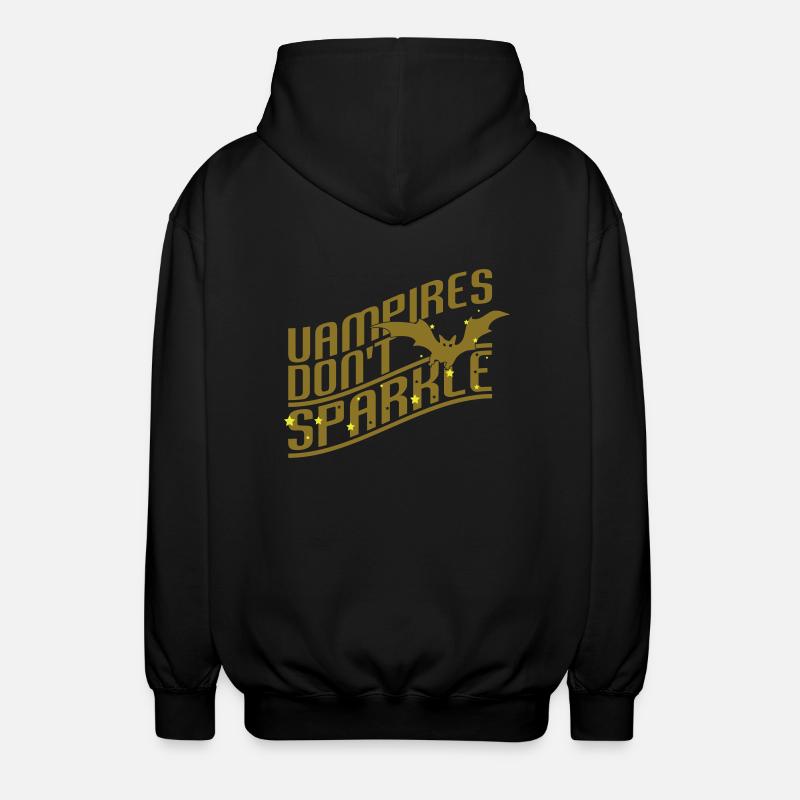 Vampires don't sparkle - Unisex Kapuzenjacke - Schwarz