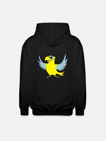 papagei_02 - Veste à capuche unisexe - noir