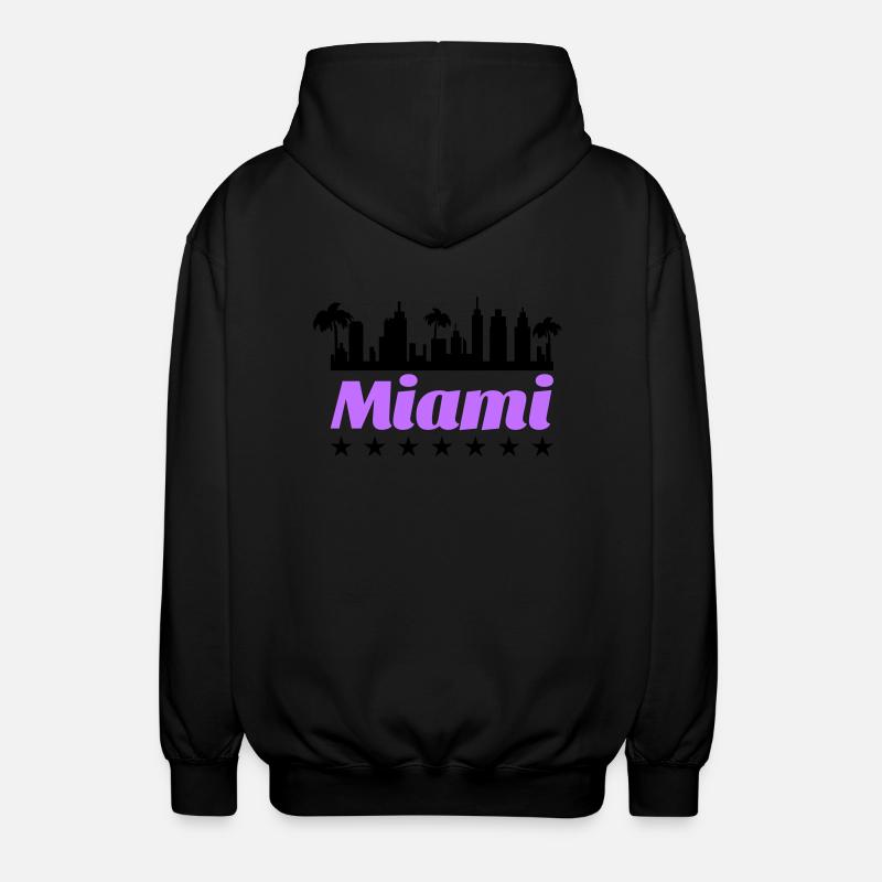 miami - Unisex Kapuzenjacke - Schwarz