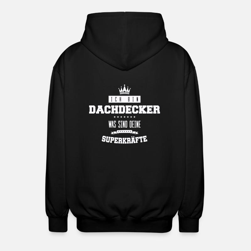 Dicton du couvreur - Veste à capuche unisexe - noir