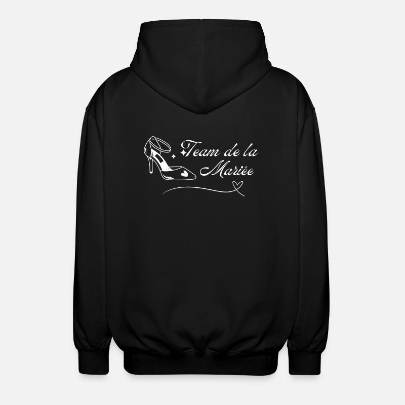 Team de la mariée - Veste à capuche unisexe - noir
