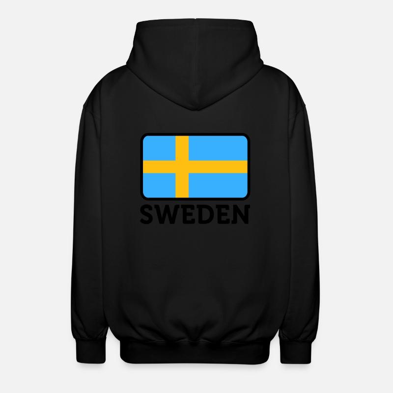 Drapeau national de la Suède - Veste à capuche unisexe - noir