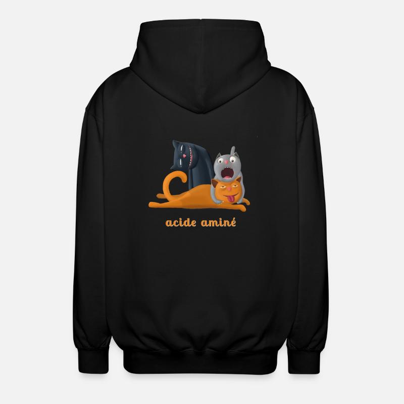 acide aminé - Veste à capuche unisexe - noir