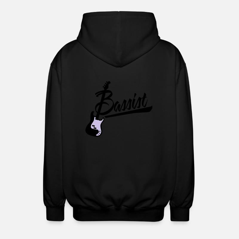 bassist - Unisex Hooded Jacket - black