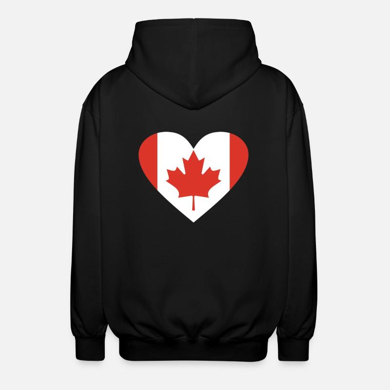Kanada - Unisex Kapuzenjacke - Schwarz