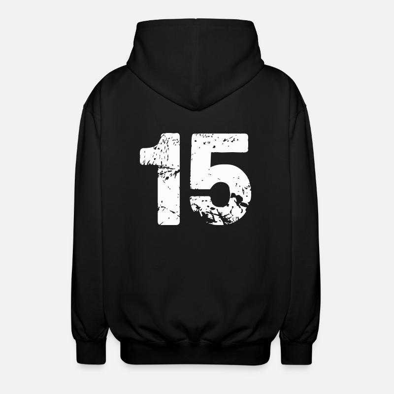 15 - Veste à capuche unisexe - noir