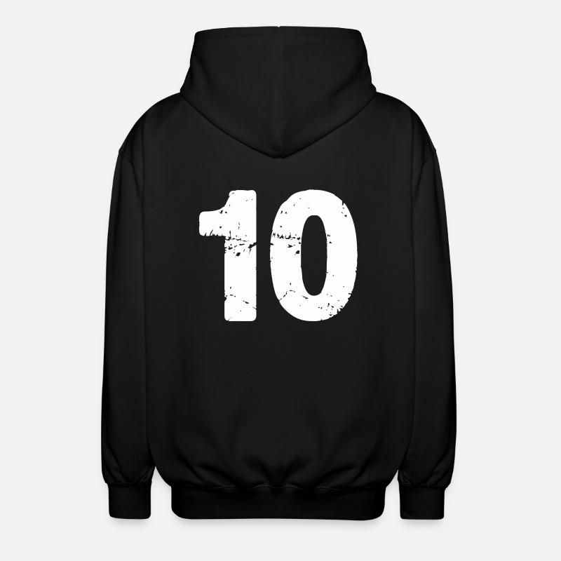 10 - Veste à capuche unisexe - noir