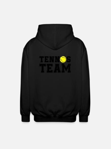 Tennis Team - Unisex Hooded Jacket - black