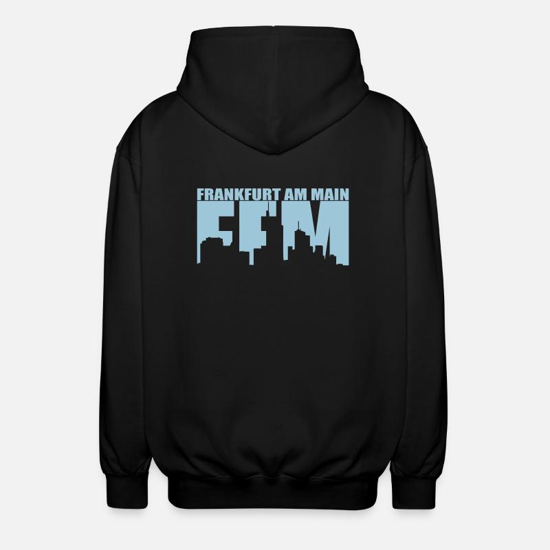 FFM - Frankfurt am Main - Veste à capuche unisexe - noir