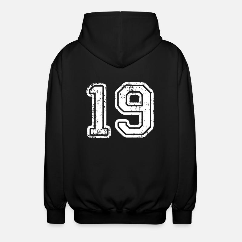 19 - Unisex Hooded Jacket - black