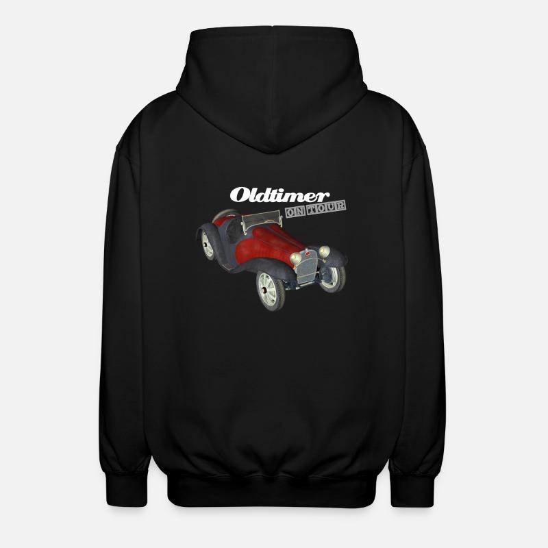 Oldtimer on Tour - Unisex Kapuzenjacke - Schwarz