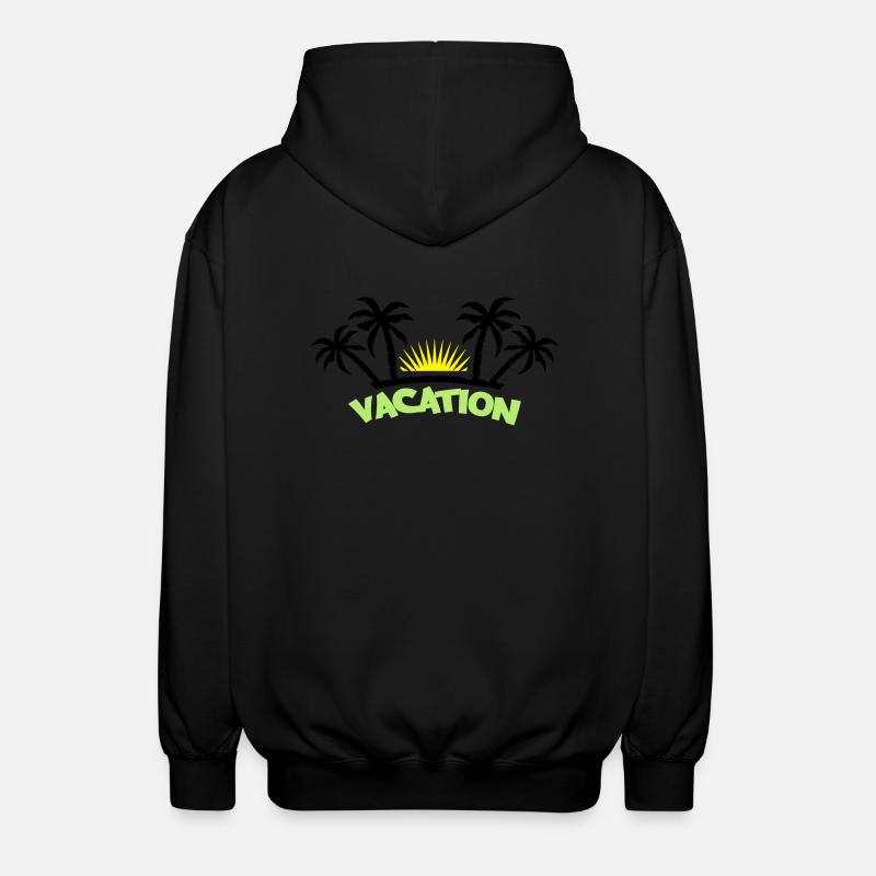 vacation3 - Unisex Hooded Jacket - black