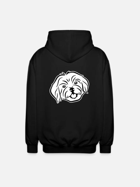 Havaneser - Unisex Kapuzenjacke - Schwarz