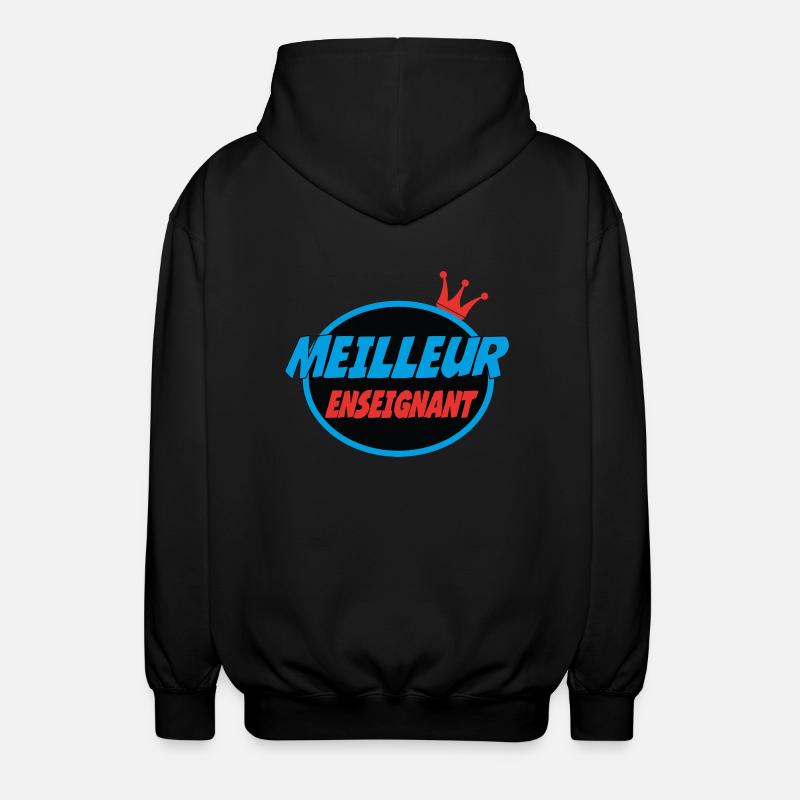 MEILLEUR ENSEIGNANT - Veste à capuche unisexe - noir