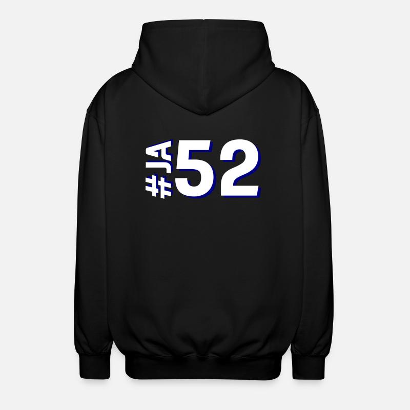 JA52 - Unisex Kapuzenjacke - Schwarz