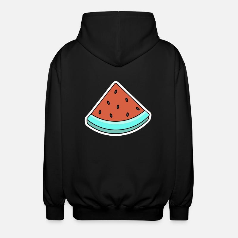 Melone Summer Comic - Unisex Kapuzenjacke - Schwarz