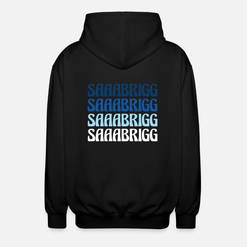 Saaabrigg Saarbrücken Dialecte Cadeau - Veste à capuche unisexe - noir