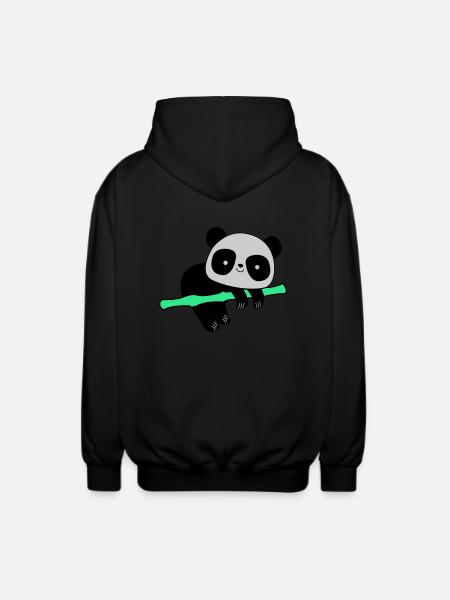 Panda - Veste à capuche unisexe - noir