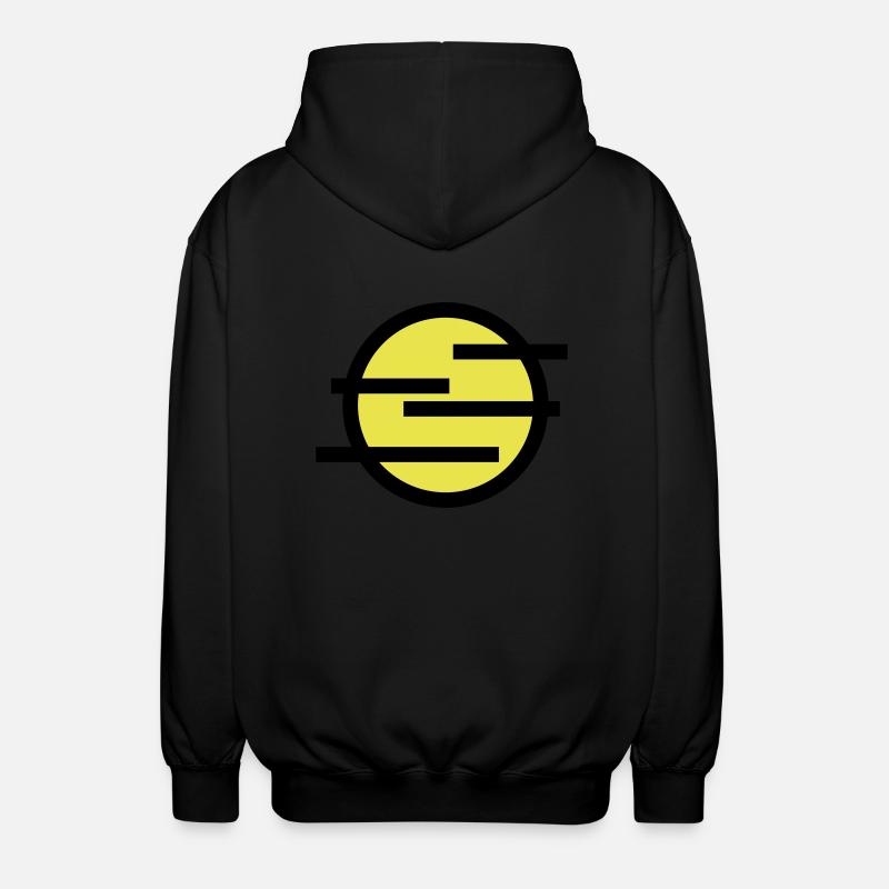 diesiges Wetter, Dunst - Unisex Kapuzenjacke - Schwarz