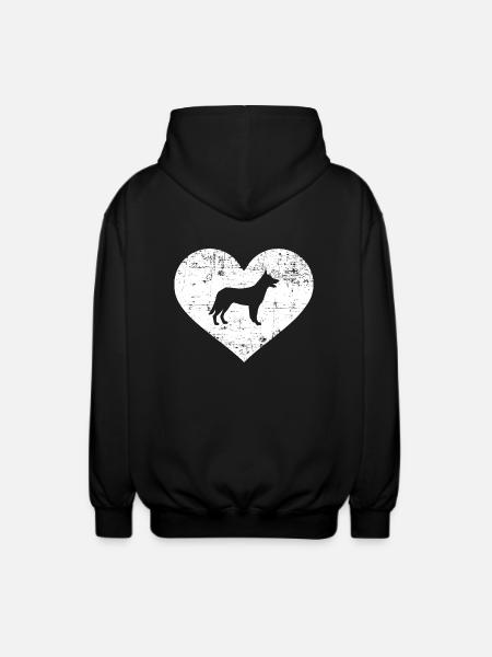 German Shepherd - Unisex Hooded Jacket - black