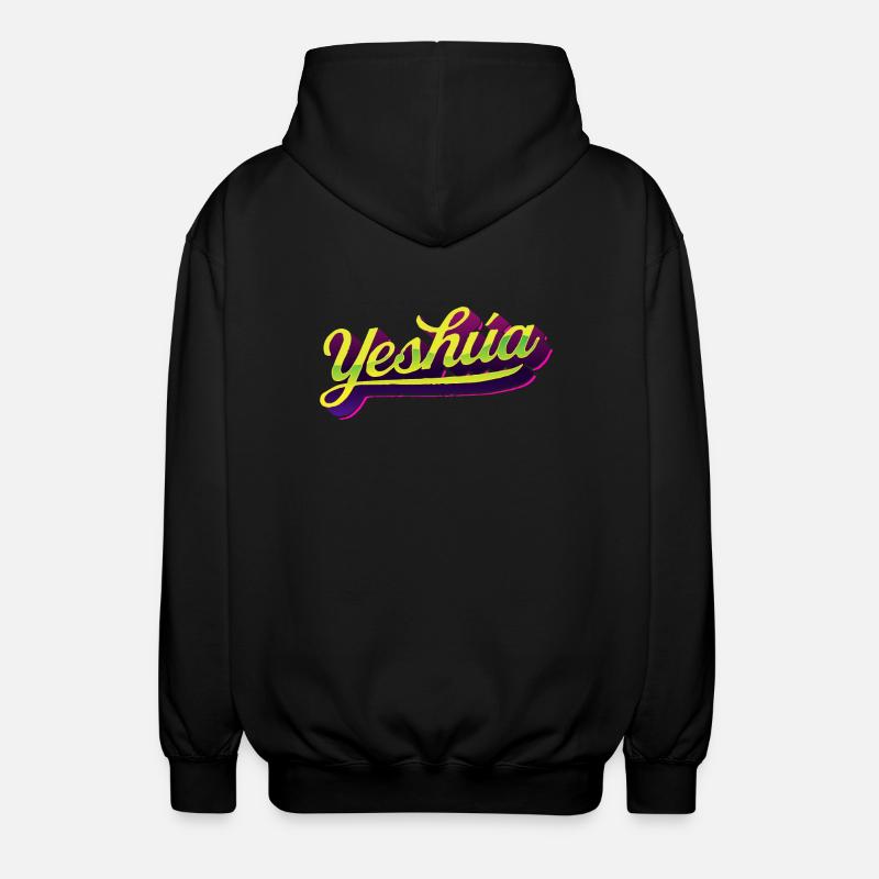 Yeshúa - Style de lettrage urbain - Veste à capuche unisexe - noir