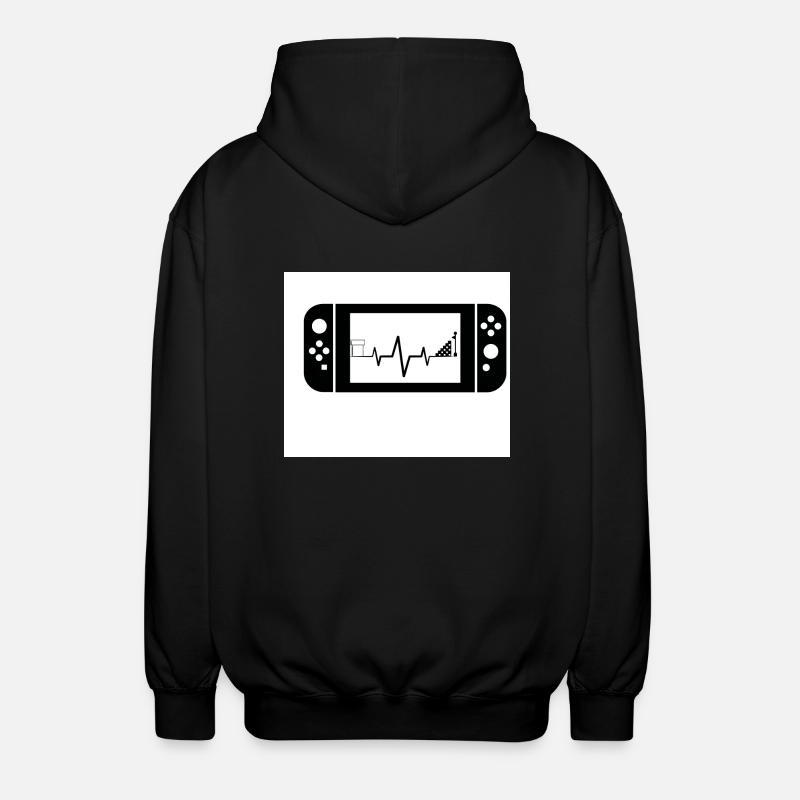 Zocken - Unisex Kapuzenjacke - Schwarz