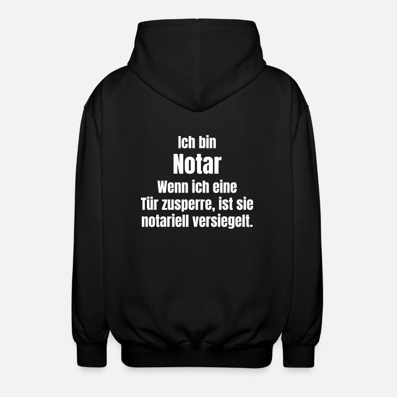 Notar - Unisex Kapuzenjacke - Schwarz