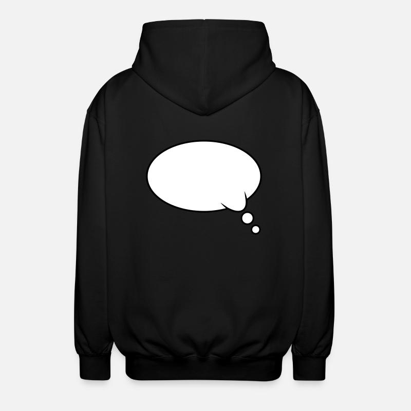 Denkblase Design - Unisex Kapuzenjacke - Schwarz
