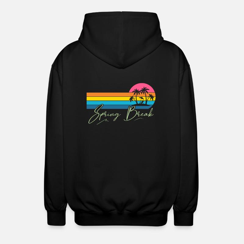 Spring Break - Unisex Kapuzenjacke - Schwarz