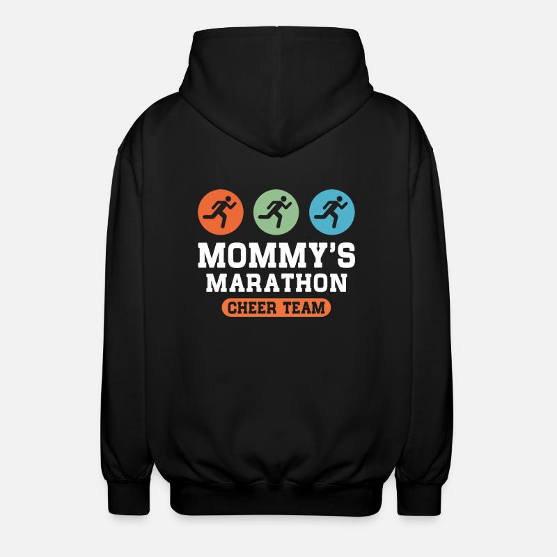 Marathon Cheer Team - Unisex Kapuzenjacke - Schwarz