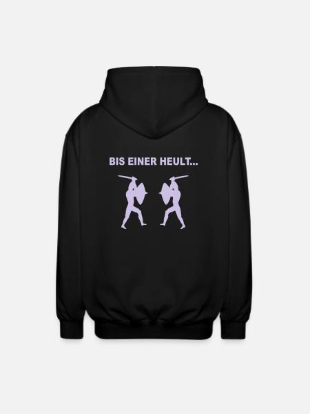 Bis einer heult... - Unisex Kapuzenjacke - Schwarz