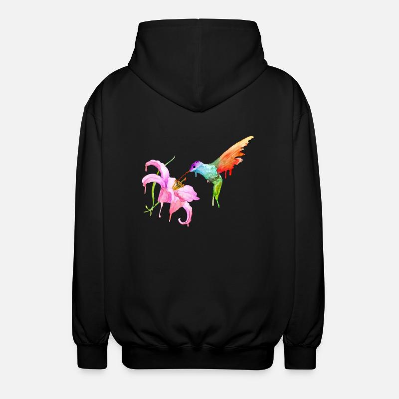 Kolibri - Unisex Kapuzenjacke - Schwarz