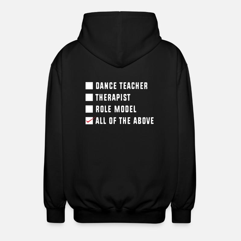 Tanzlehrer - Unisex Kapuzenjacke - Schwarz