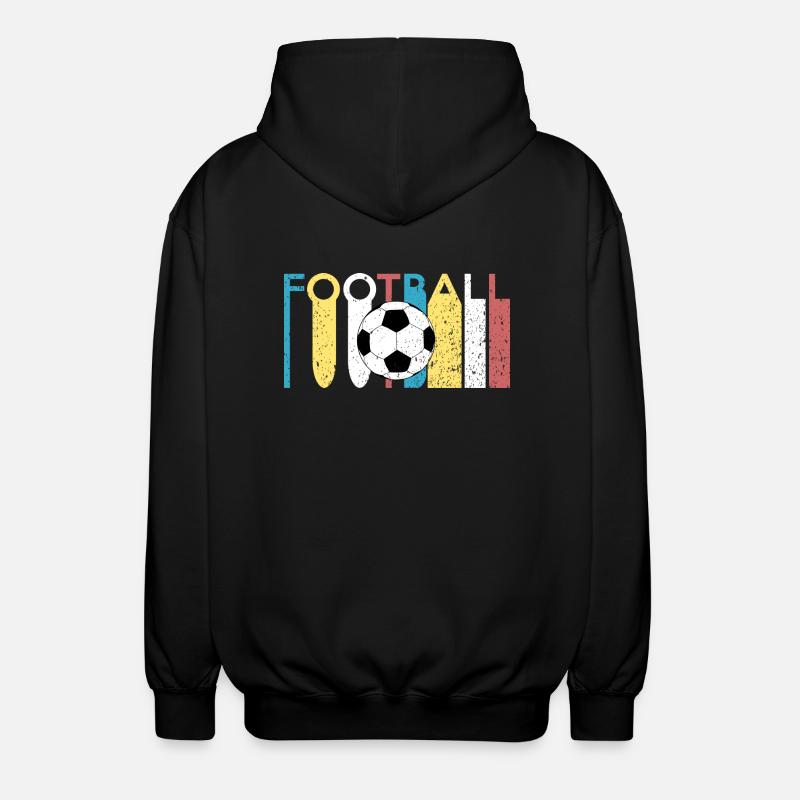 Fussball - Unisex Kapuzenjacke - Schwarz
