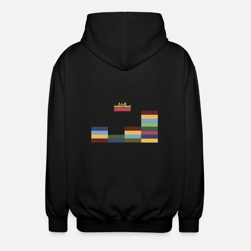 Container - Unisex Hooded Jacket - black