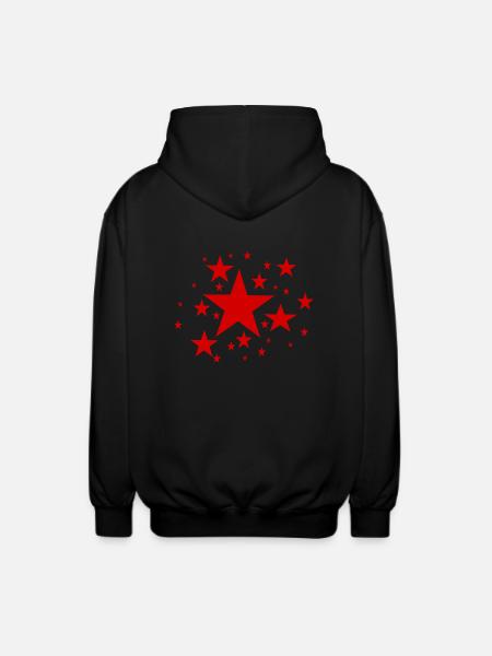 Star cluster - Unisex Hooded Jacket - black