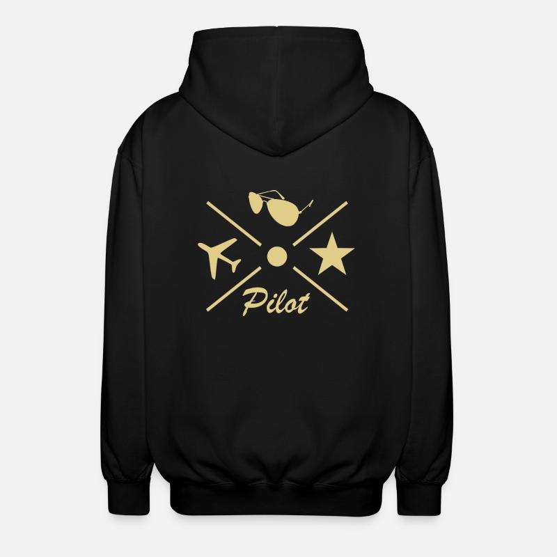 Pilot - Unisex Kapuzenjacke - Schwarz