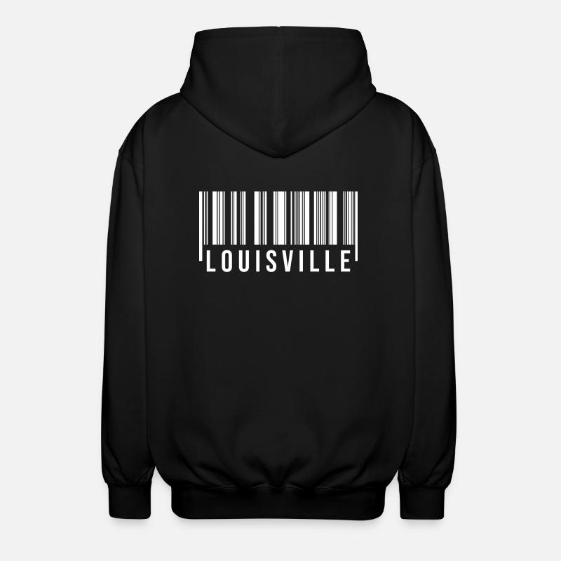 Code-barres Louisville - Veste à capuche unisexe - noir