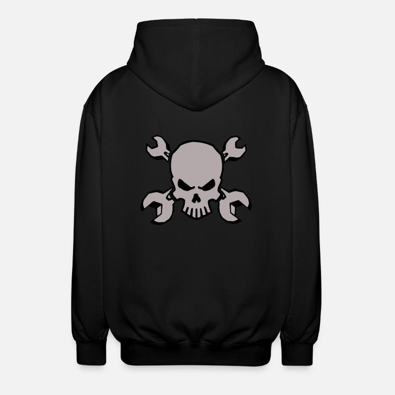 TOOLSKULL - 2C - Unisex Hooded Jacket - black