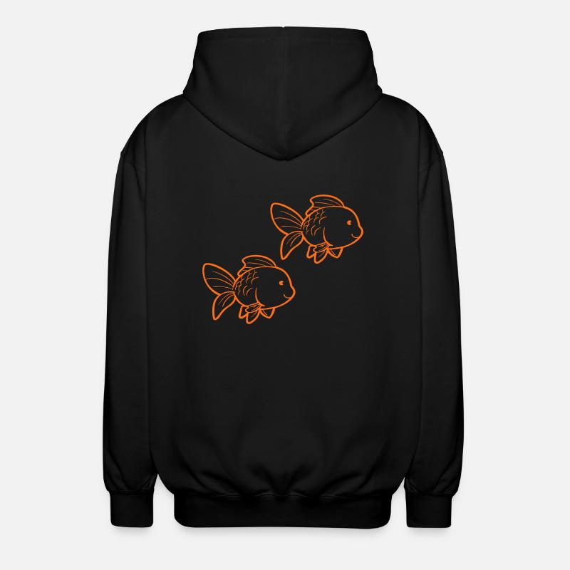 Goldfische - Unisex Kapuzenjacke - Schwarz