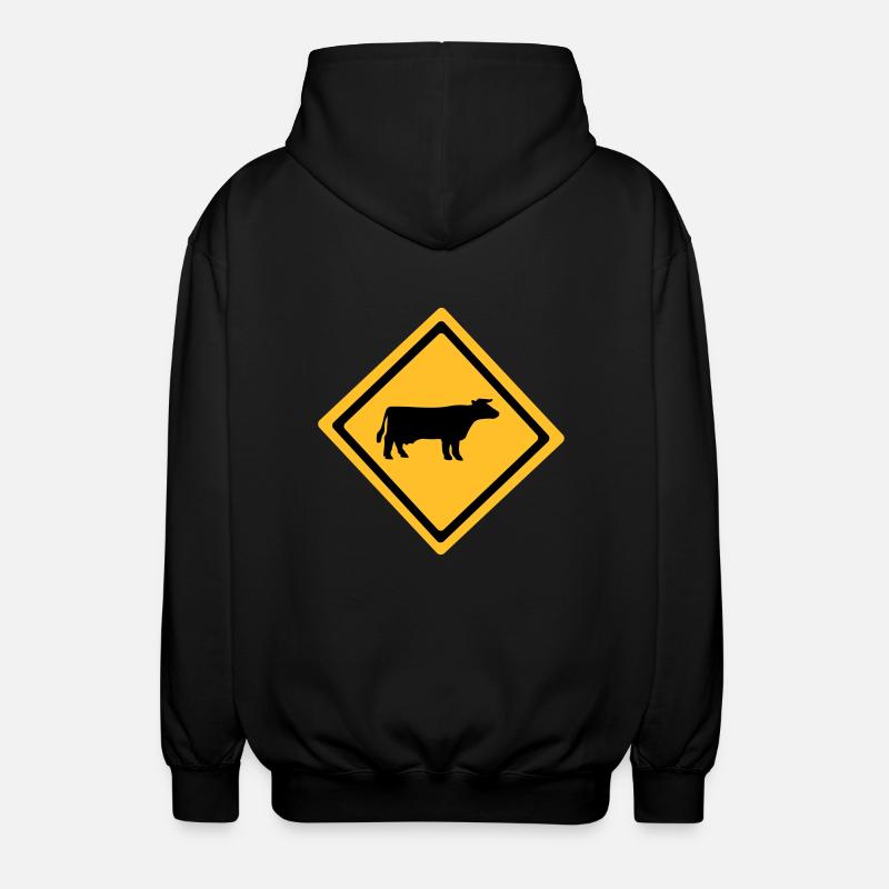 Bovins Connexion - Veste à capuche unisexe - noir
