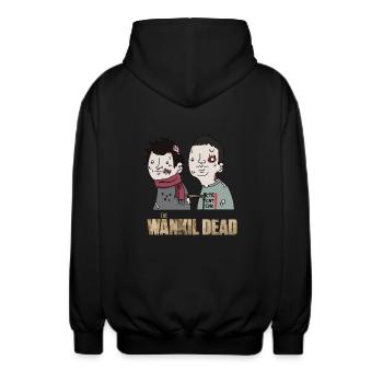 The Wankil Dead - Veste à capuche unisexe - noir - Dos - AI Model Male 185 light (185cm)