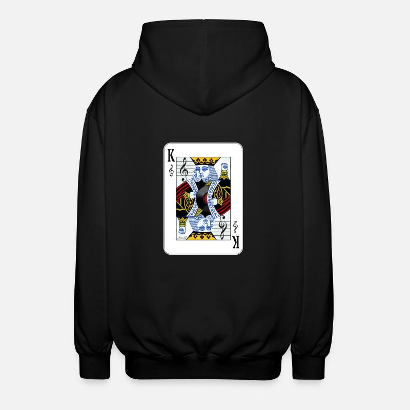 KING OF MUSIC pullover - Unisex Kapuzenjacke - Schwarz