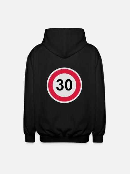 30 - Unisex Kapuzenjacke - Schwarz