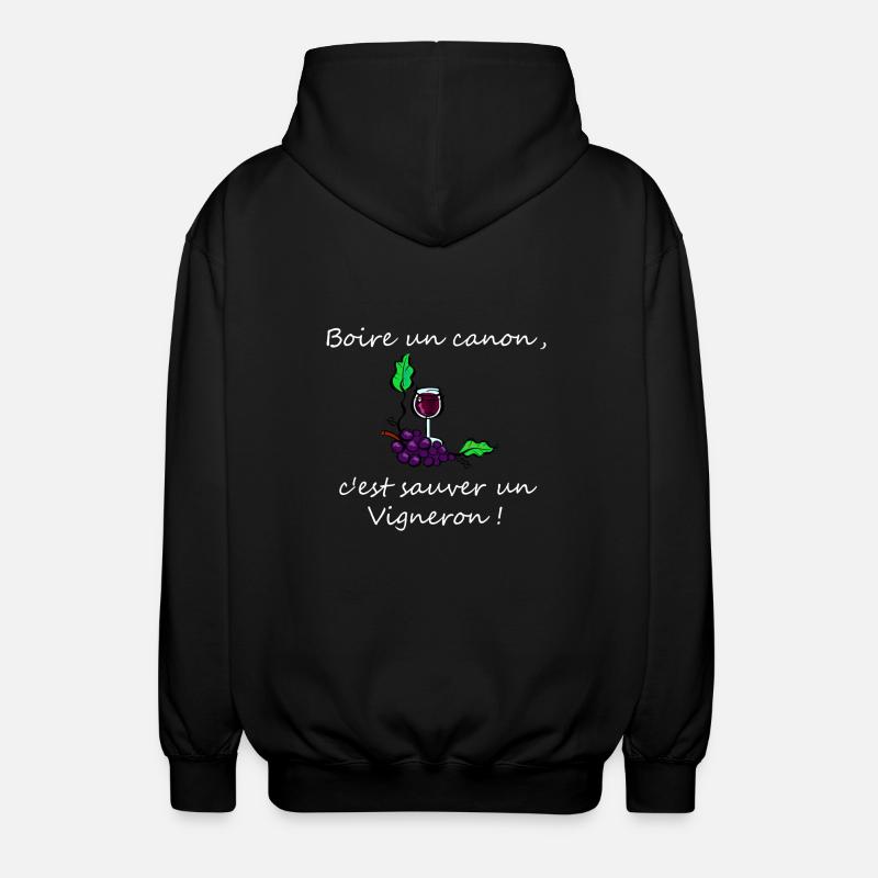 vigneron - Veste à capuche unisexe - noir