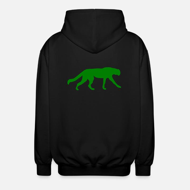 vert Tiger - Veste à capuche unisexe - noir